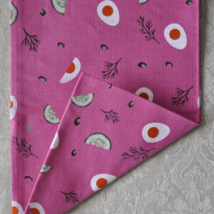 Lõbus roosa köögirätik