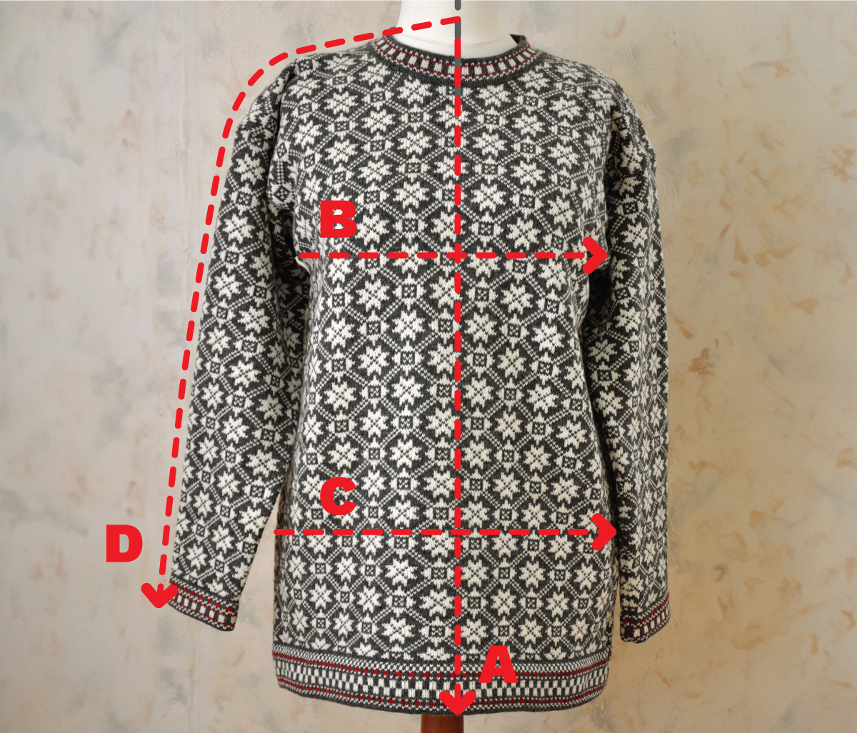 meeste kampsuni mõõtmisjuhend