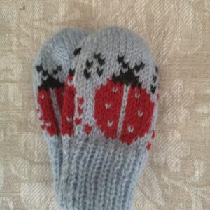 Pöidlata lepatriinuga kindad